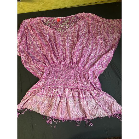 Love Shop Purple Lightweight Beach Coverup/Mini Dress Size S/M - Picture 3 of 3